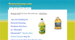 Desktop Screenshot of nontoxicsoap.com