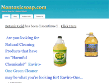 Tablet Screenshot of nontoxicsoap.com